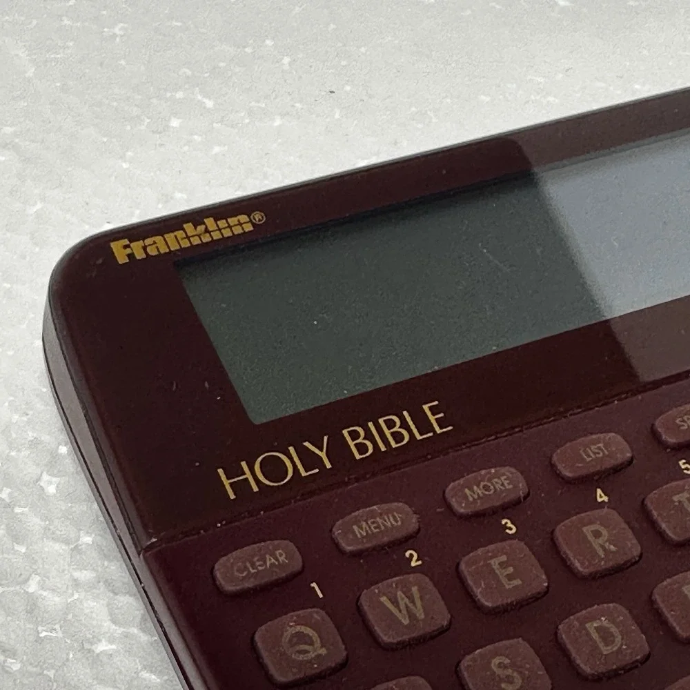 Franklin KJ31 Electronic Holy Bible King James Version Pocket Handheld Organizer